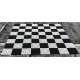 Šachovnice z plastových čtverců pro zahradní šachy  MIDI